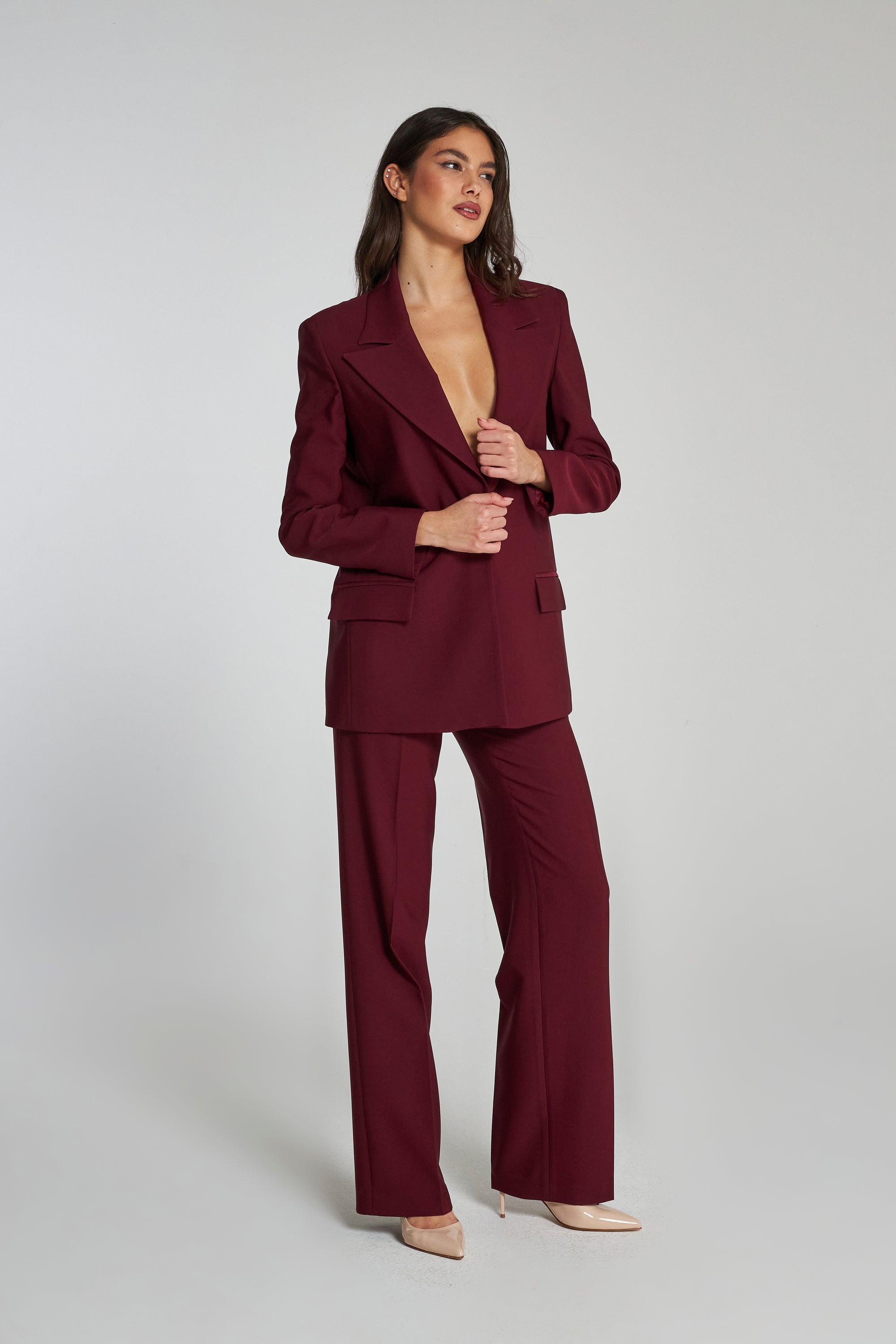 Tailleur Smk con Pantalone Palazzo